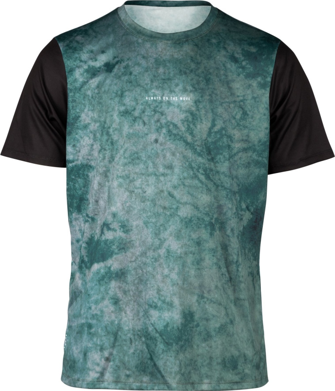 dres FORCE MTB MOVE krátký rukáv, tm. zelený Velikost: 4XL