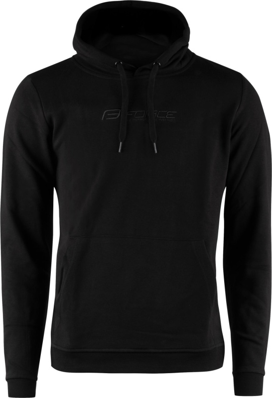 FORCE mikina F COMFY UNI přes hlavu s kapucí, černá Velikost: L