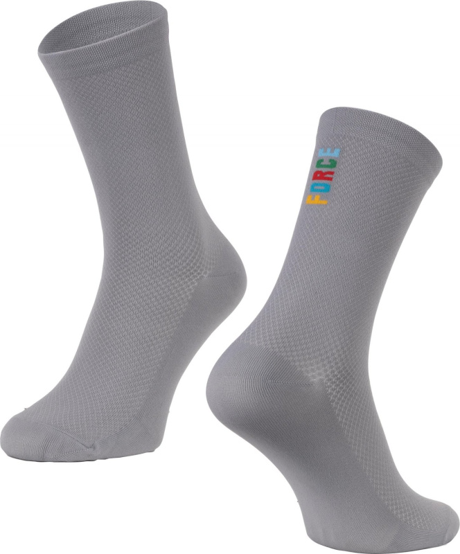 ponožky FORCE COLOUR dlouhé, šedé Velikost: L-XL/42-46