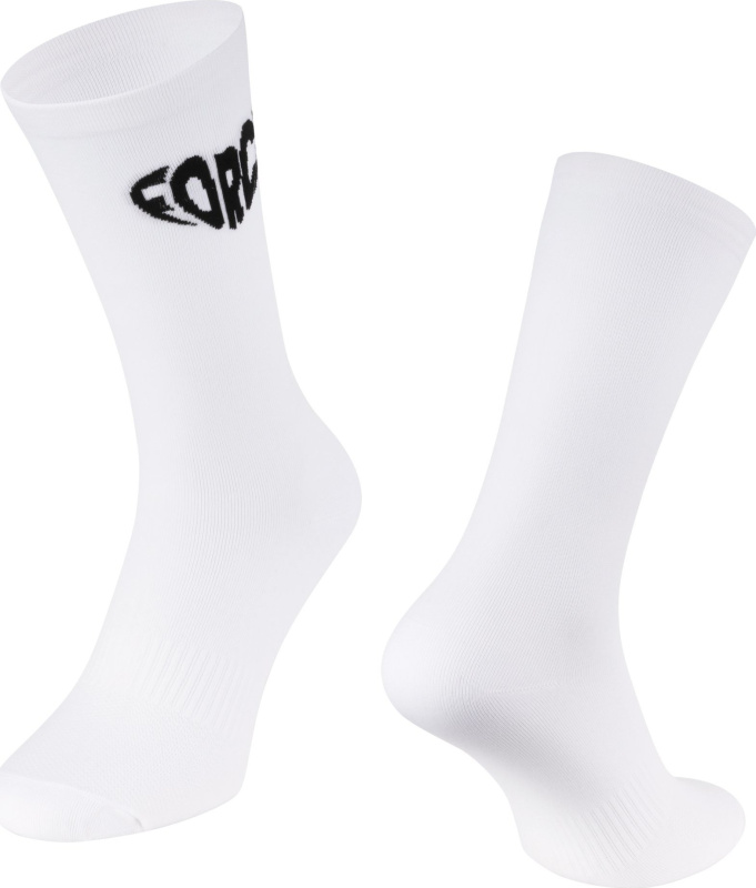 ponožky FORCE IN HEART dlouhé, bílé Velikost: L-XL/42-46