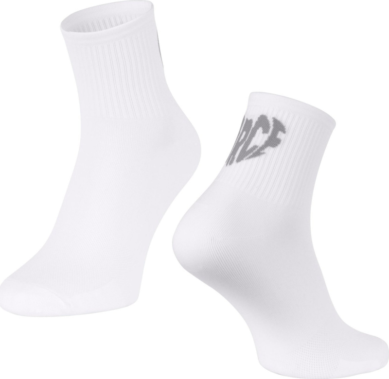 ponožky FORCE IN HEART krátké, bílé Velikost: L-XL/42-46