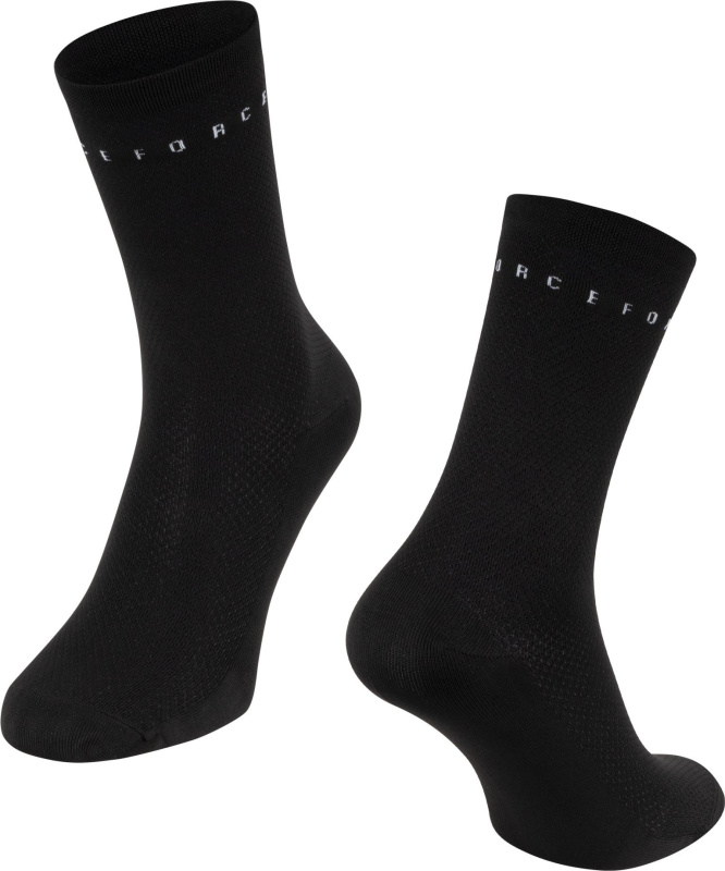 ponožky FORCE SMACK, černé Velikost: S-M/36-41