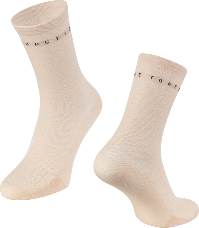 ponožky FORCE SMACK, krémové Velikost: S-M/36-41