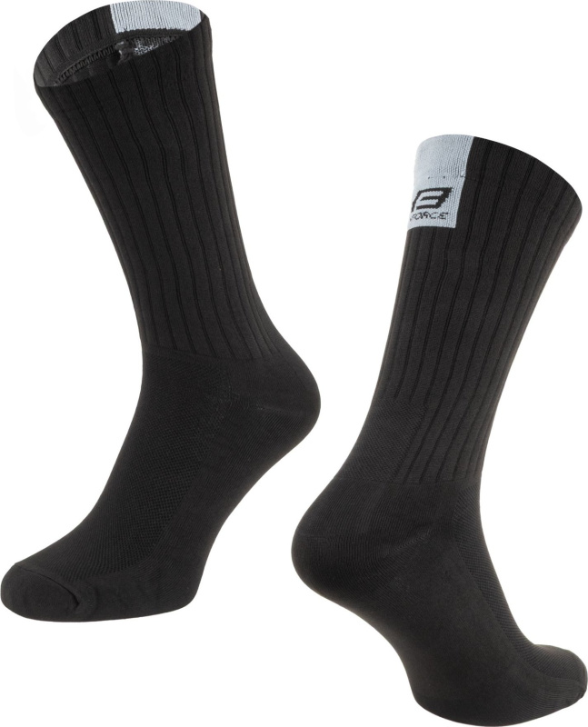 ponožky FORCE RIBBON, černé Velikost: S-M/36-41