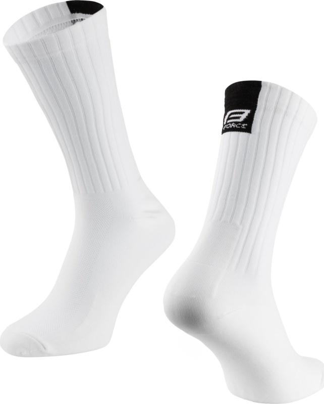 ponožky FORCE RIBBON, bílé Velikost: L-XL/42-46