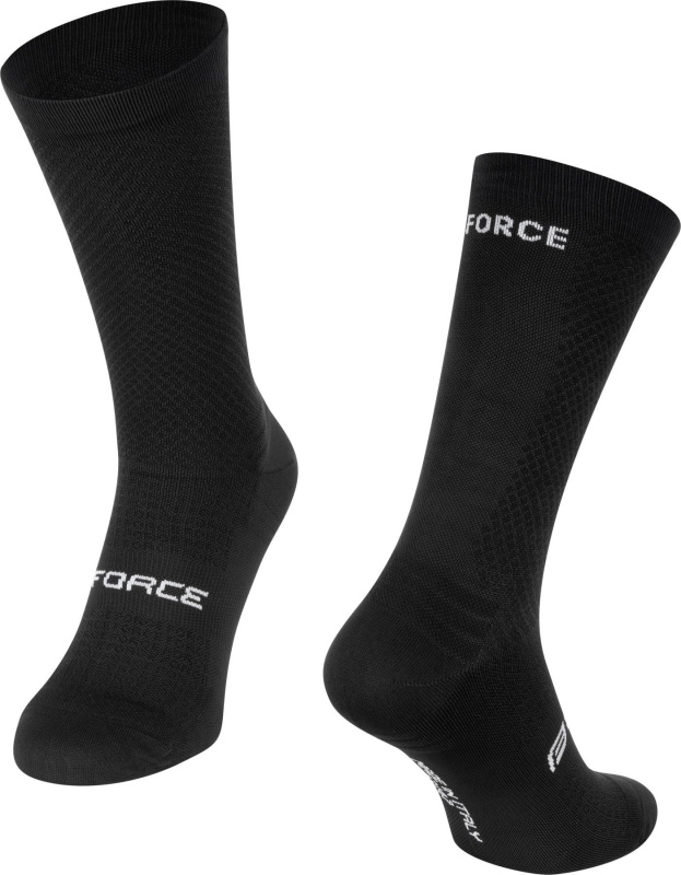 ponožky FORCE VERDONE, černé Velikost: L-XL / 43 -47