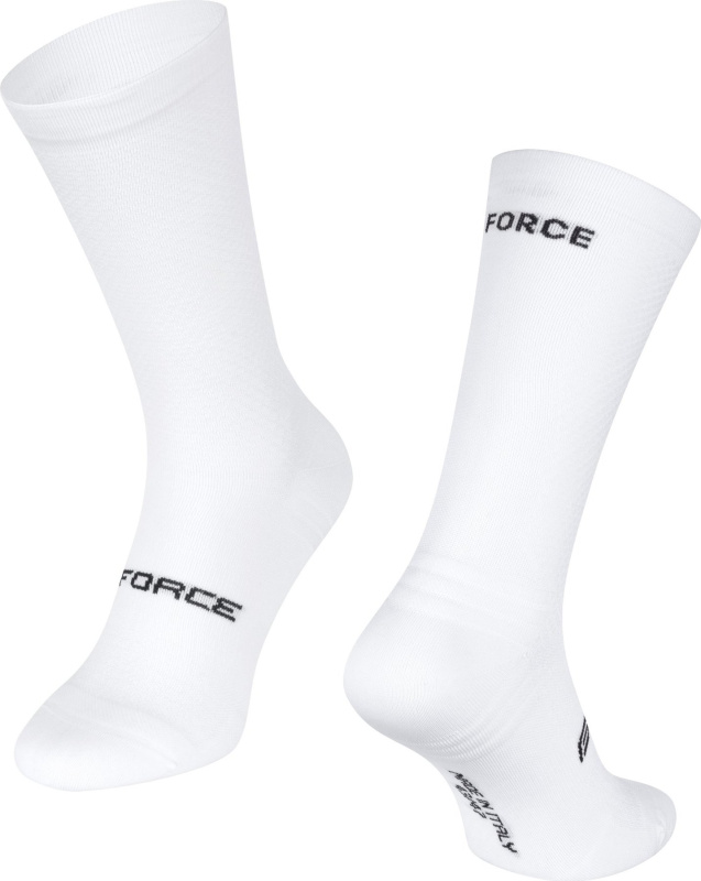 ponožky FORCE VERDONE, bílé Velikost: S-M / 38-42
