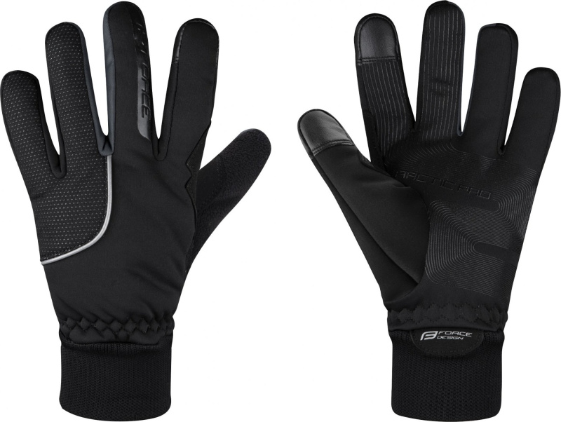 rukavice FORCE ARCTIC PRO, černé Velikost: 3XL