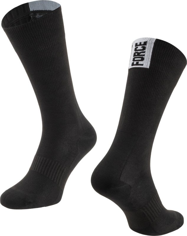 ponožky FORCE SECTOR, černé Velikost: L-XL/42-46