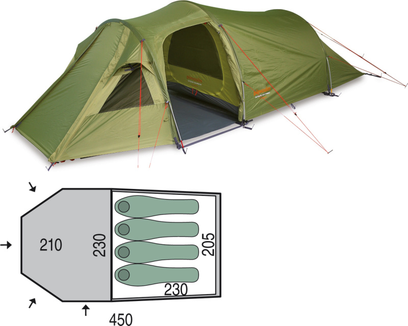 Turistický stan PINGUIN Storm 4