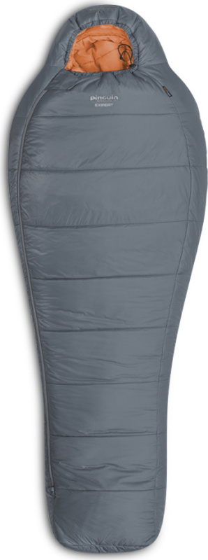 Zimní spacák PINGUIN Expert CCS šedý Barva: grey, Velikost: 195 cm, Zip: Pravá