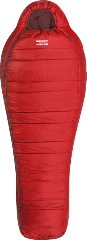 Třísezónní spacák PINGUIN Magma 630 červený Barva: red, Velikost: 185 cm, Zip: Pravá