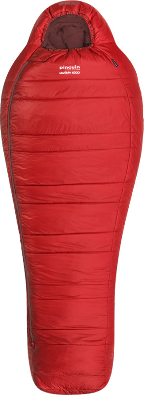 Zimní spacák PINGUIN Magma 1000 červený Barva: red, Velikost: 195 cm, Zip: Pravá