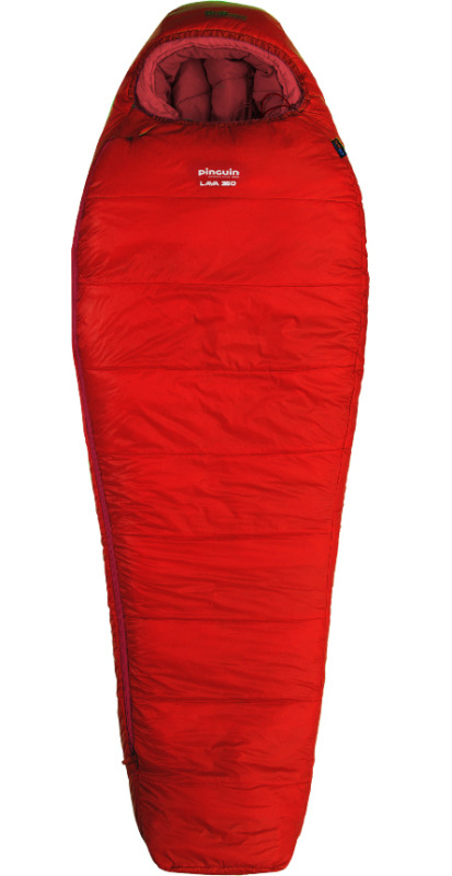 Lehký péřový spacák PINGUIN Lava 250 červený Barva: red, Velikost: 185, Zip: Levá