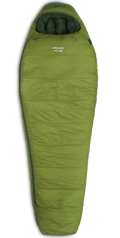 Pinguin Lehký péřový spacák PINGUINn Lava 250 zelený Barva: green, Velikost: 185, Zip: Levá