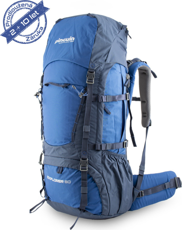 Dvoukomorový batoh PINGUIN Explorer 60 modrý