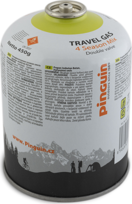 Plynová kartuše PINGUIN Travel Gas 450g