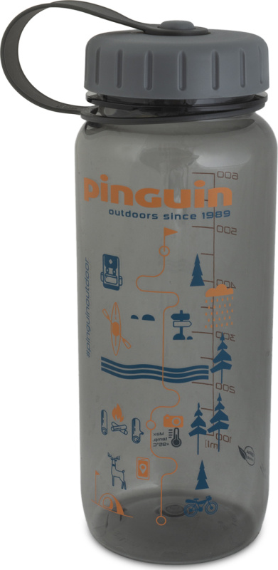 Láhev PINGUIN Tritan Slim Bottle 0,65L šedá