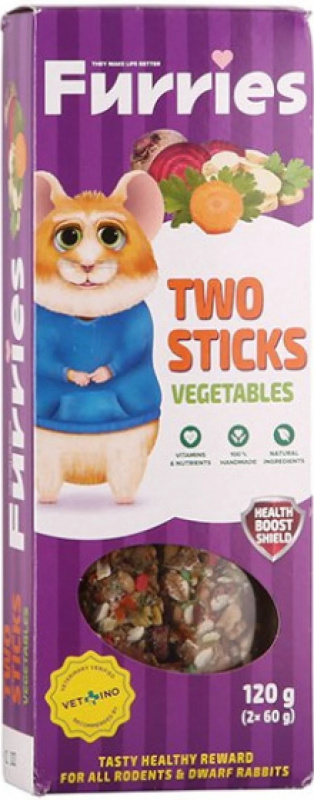 Furries Stick Zelenina 2x60g