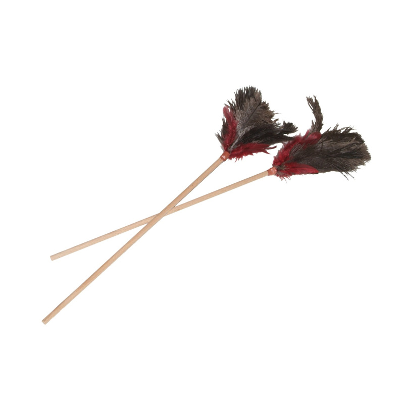 Mávátko pštros barevné 55 cm 1 ks