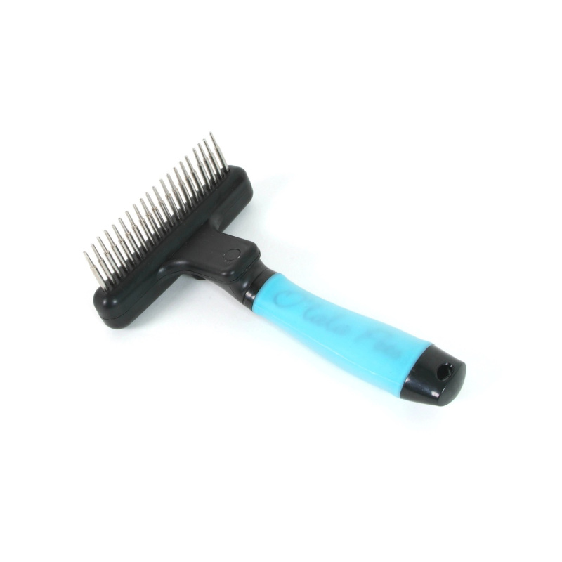 Olala Pets Kartáč s gelovou rukojetí s otočnými hroty 17 cm