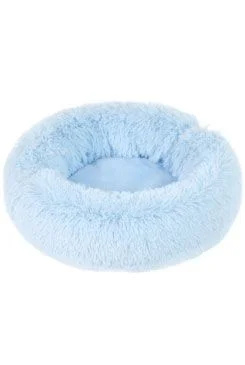 Pelech ADELE plyš s dlouhým vlasem 50cm Modrá 1ks