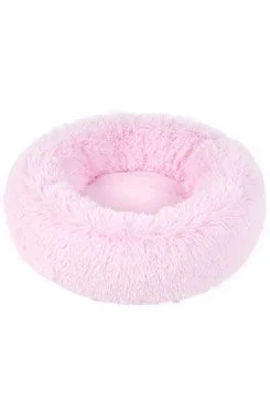 Pelech ADELE plyš s dlouhým vlasem 50cm Růžová 1ks