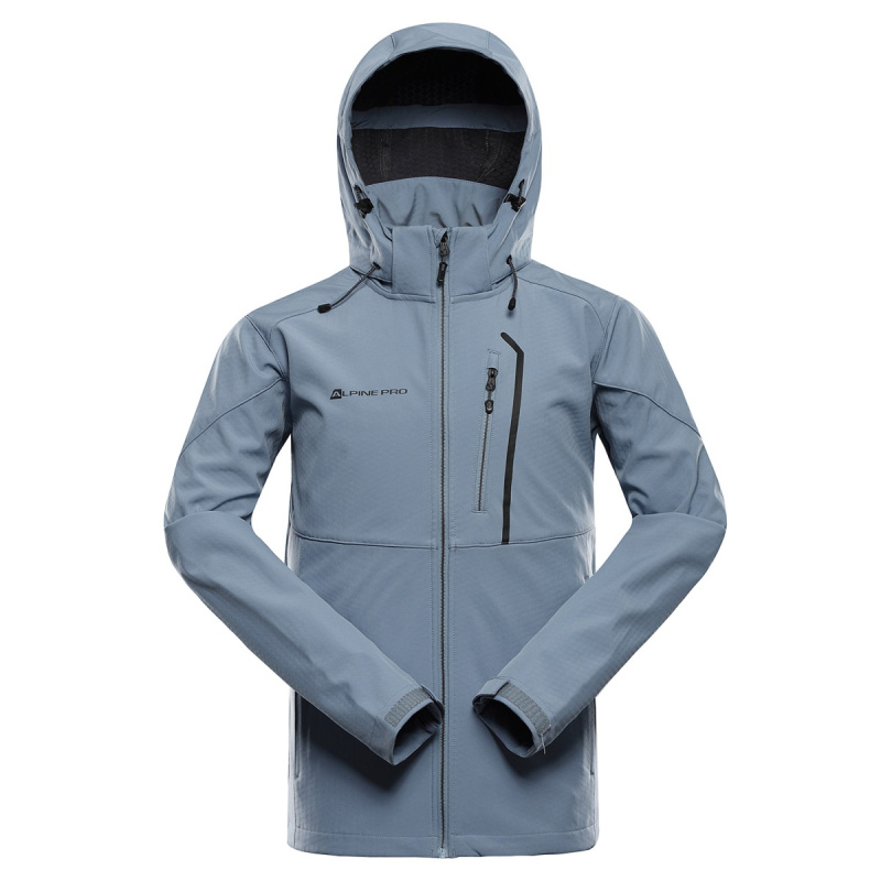 Pánská softshellová bunda s membránou alpine pro hoor 2 modrá 4xl