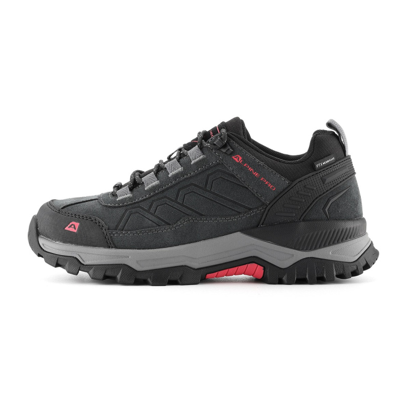 Outdoorová obuv s ptx membránou alpine pro wange tmavě šedá/červená 40