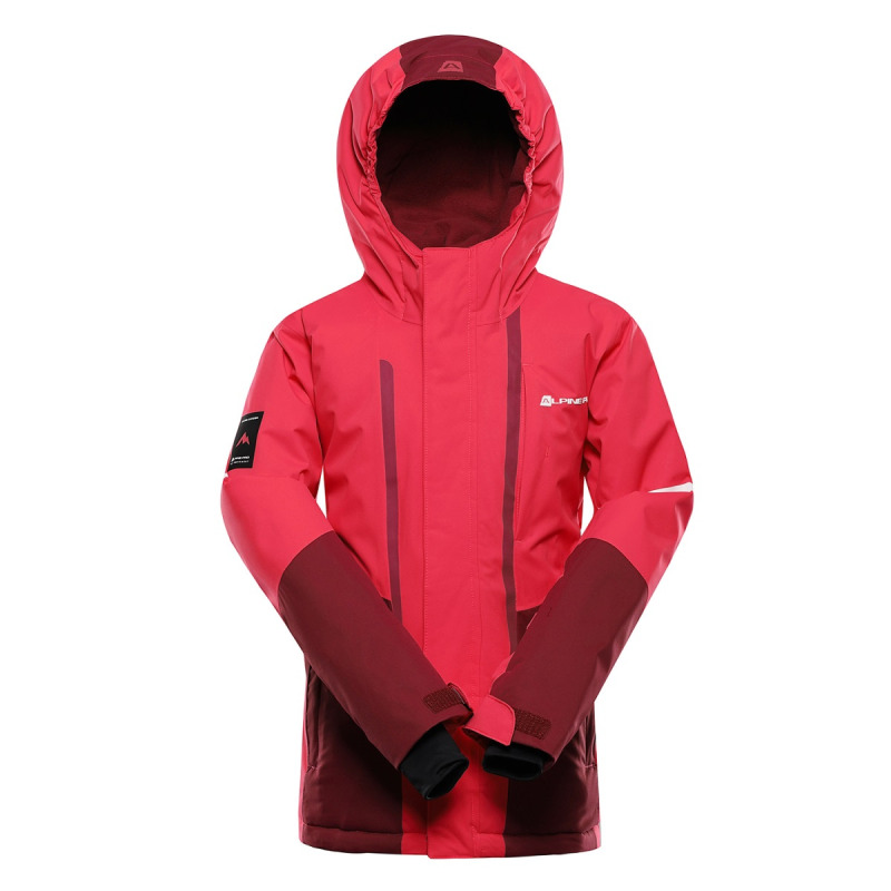 Dětská lyžařská bunda s membránou ptx snow alpine pro dearo 3 růžová 128-134