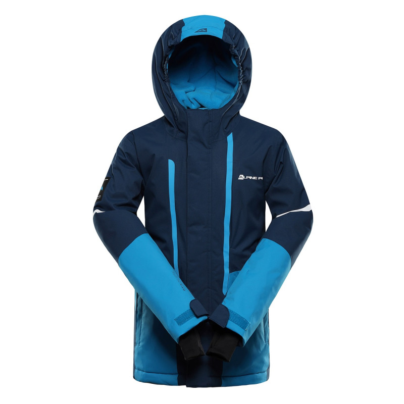 Dětská lyžařská bunda s membránou ptx snow alpine pro dearo 3 modrá 140-146