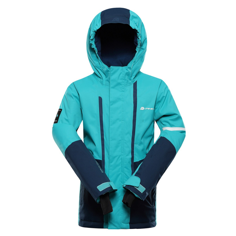 Dětská lyžařská bunda s membránou ptx snow alpine pro dearo 3 světle modrá 164-170