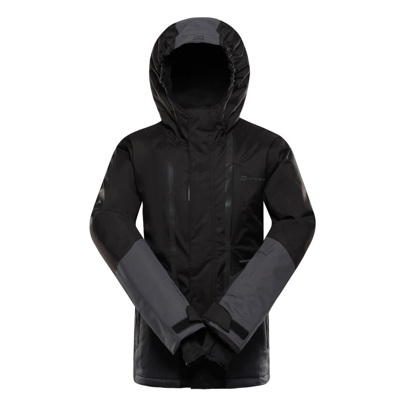 Dětská lyžařská bunda s membránou ptx snow alpine pro dearo 3 černá 128-134