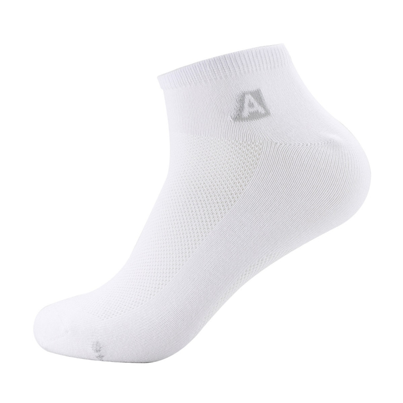 Unisex ponožky ALPINE PRO Red deer bílé Velikost: M