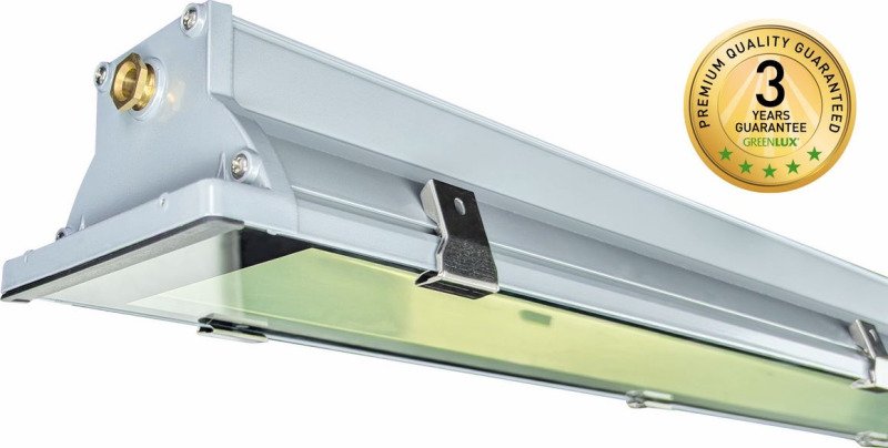 Svítidlo průmyslové prachotěsné GREENLUX DUST kov LED 2xT8/150cm, IP65