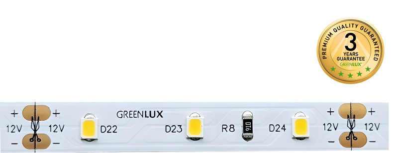 Pásek LED GREENLUX 60LED/9,6W/m IP65 5m, teplá bílá