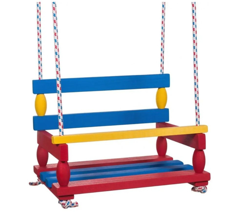 Lamps houpačka dřevěná barevná 1004458 40 x 30 cm