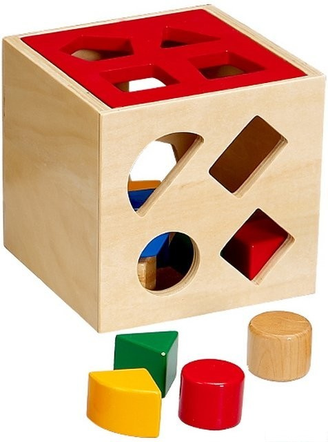 Vhazovačka - Vkládací krabička geometrické tvary (Woto)