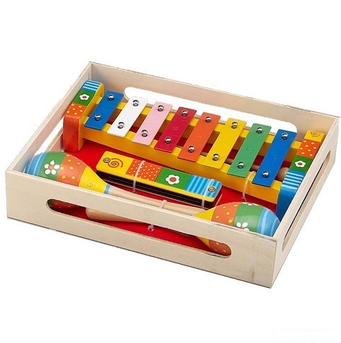 Hudba - Muzikální set, Květiny, 3 nástroje (Woto)