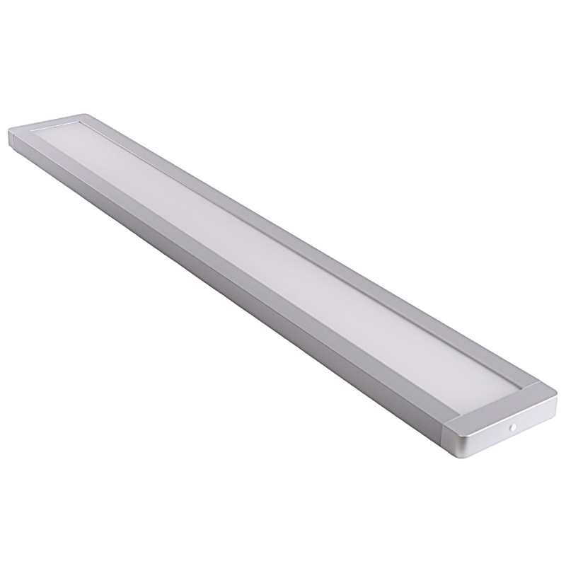 Přisazené LED svítidlo ALENA, 48 W, 4100 lm, 4000 K, stříbrná, 114,7 x 16,1 cm