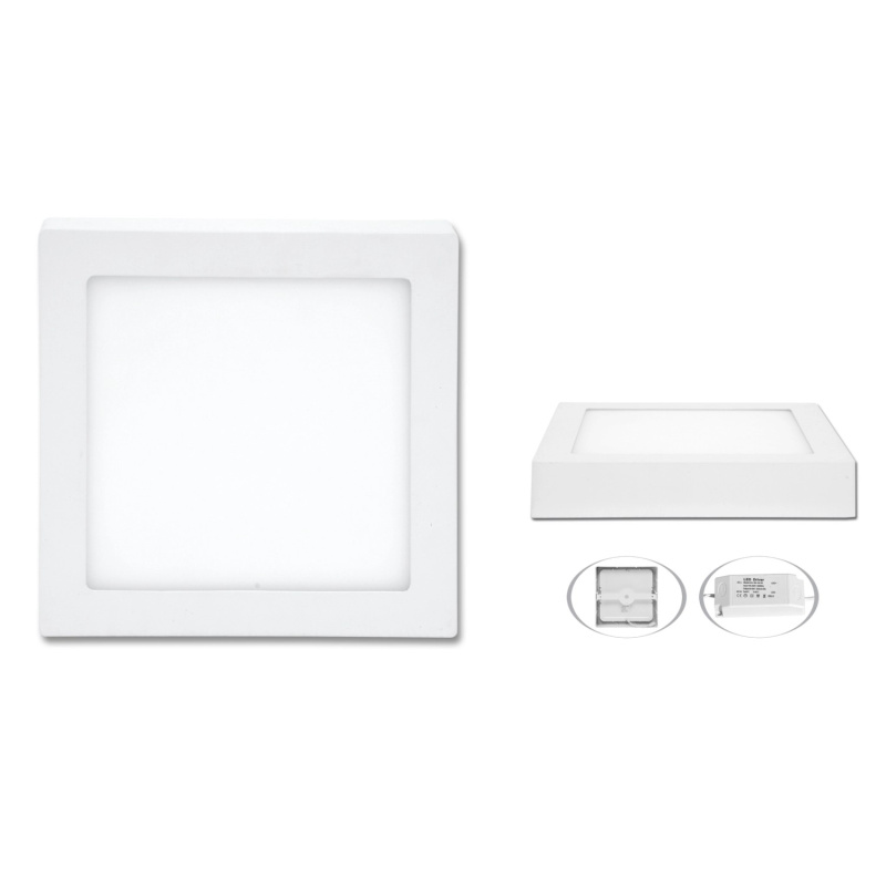 Ecolite LED přisazené svítidlo RAFA 2 bílé 225 x 225 x 30 mm