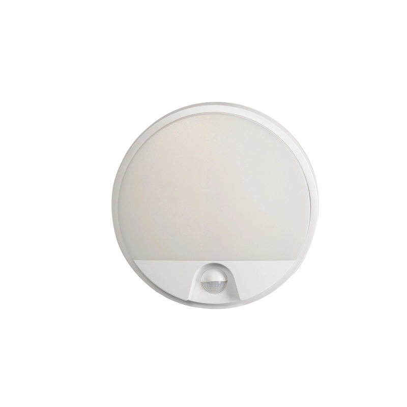 EURAKLES LED stropní svítidlo DARJA SENZOR 10W 800lm IP54 bílá pr. 21 x 4,9 cm