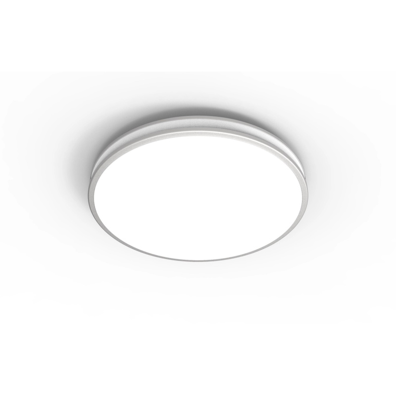 EURAKLES LED stropní svítidlo RETRO, 36 W, 2800 lm, IP44, chrom, pr. 43 x 6 cm