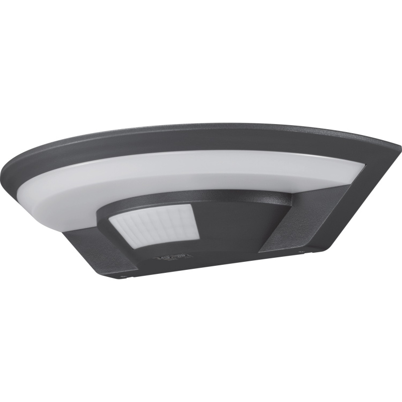 Venkovní nástěnné LED svítidlo UFO s pohyb. senzorem, antracit, 10 W, IP65