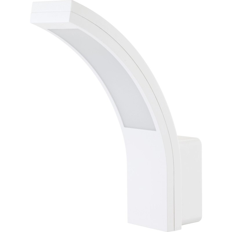 EURAKLES Nástěnné LED svítidlo SCHARLEEN 10W 800lm 4000K IP54 bílá 25 x 18,8 cm