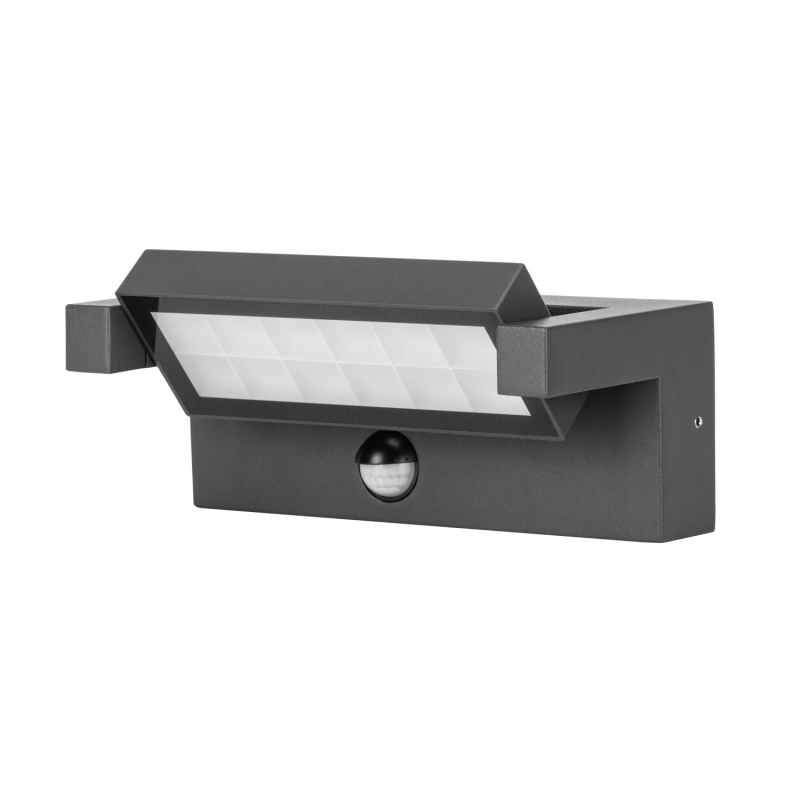 Venkovní svítidlo LUISA SENZOR 20W 1500lm 4000K IP65 antracit 203 x 80 x 108 mm