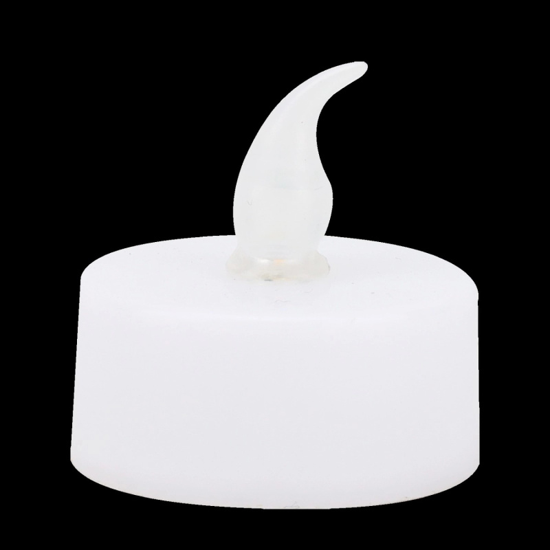 EURAKLES LED svíčka bílá/bílý plamínek 40 x 39 mm, 4 ks (vč. baterií)