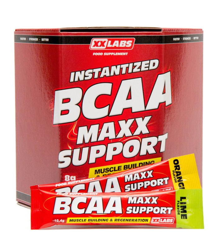 XXLABS BCAA Maxx Support příchuť pomeranč - limetka 620 g