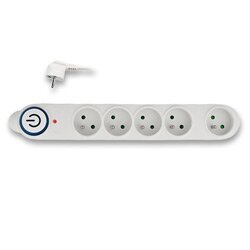 Solight PO54 - přepěťová ochrana - 5 zásuvek, 1,5 m