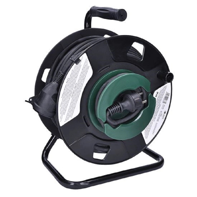 Solight Kabelový buben PB31, IP44, 1 zásuvka, H05RR-F3 x 1,5 mm2, 50 m